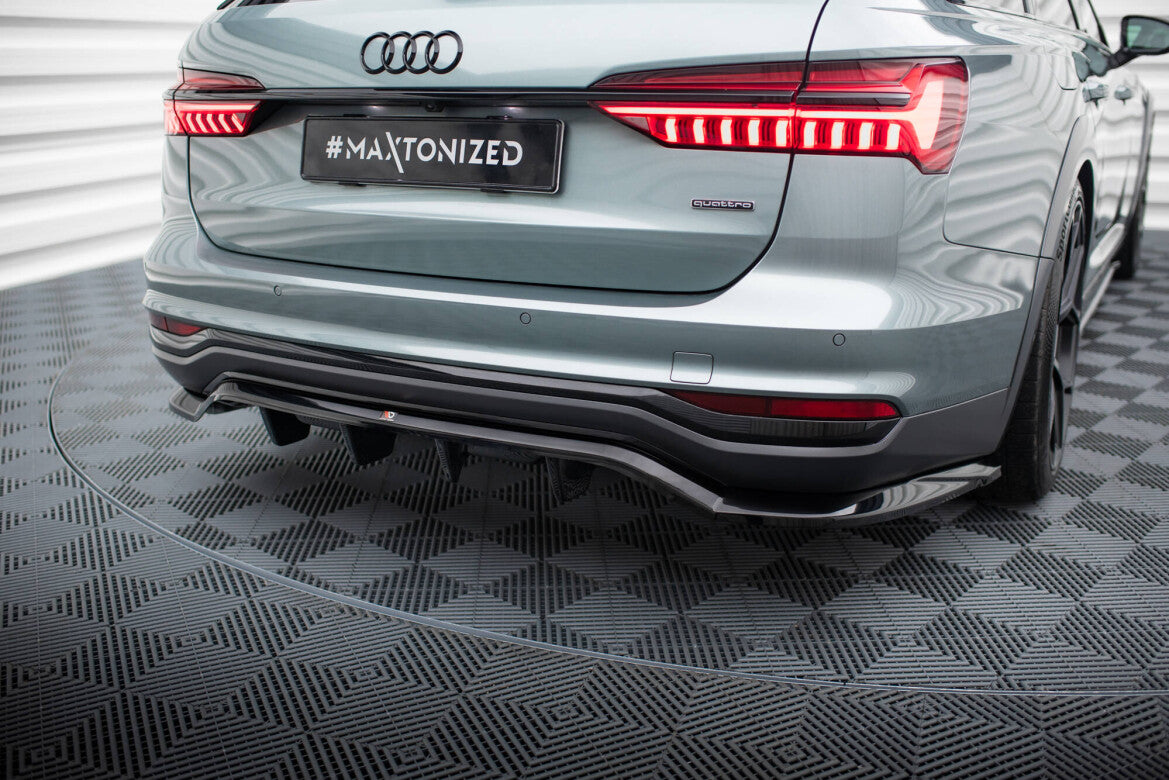 Diffusor Heckansatz passend für Audi A6 Allroad C8 schwarz Hochglanz