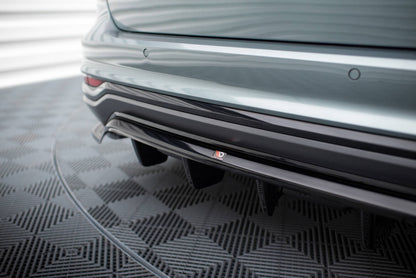 Diffusor Heckansatz passend für Audi A6 Allroad C8 schwarz Hochglanz