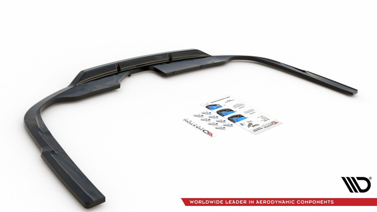 Diffusor Heckansatz passend für Audi A6 S-Line C8 schwarz Hochglanz