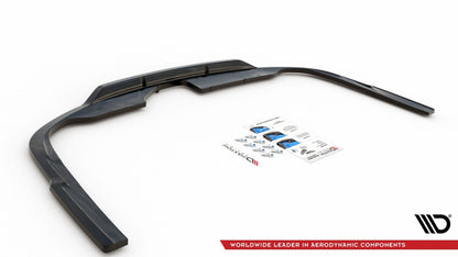 Diffusor Heckansatz passend für Audi A6 S-Line C8 schwarz Hochglanz