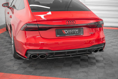 Diffusor Heckansatz passend für Audi A7 C8 S-Line Carbon Look