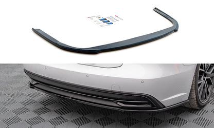 Diffusor Heckansatz passend für Audi A7 C8 schwarz Hochglanz