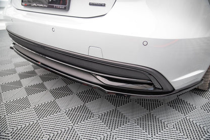 Diffusor Heckansatz passend für Audi A7 C8 schwarz Hochglanz