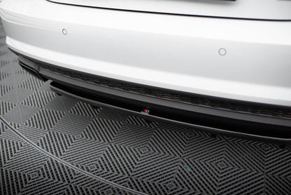 Diffusor Heckansatz passend für Audi A7 S-Line C7 FL schwarz Hochglanz