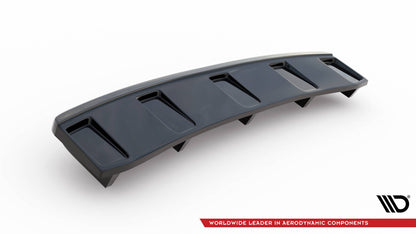 Diffusor Heckansatz passend für Audi A7 S-Line C7 FL schwarz Hochglanz
