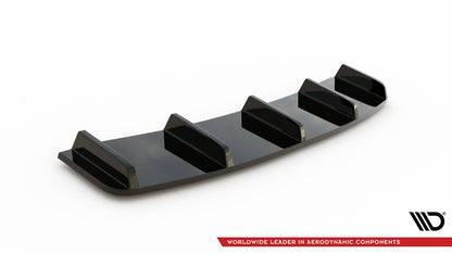 Diffusor Heckansatz passend für Audi A7 S-Line C7 FL schwarz Hochglanz