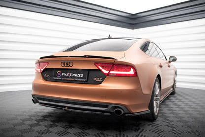 Diffusor Heckansatz passend für Audi A7 S-Line C7 schwarz Hochglanz