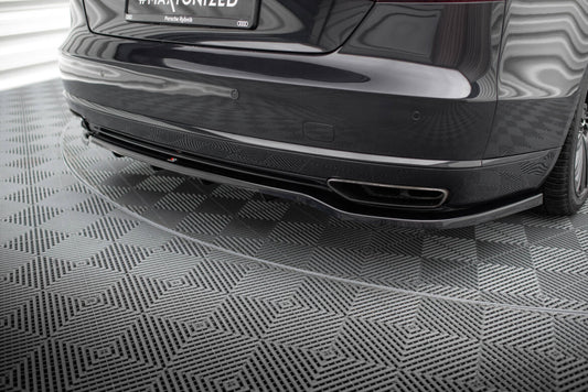 Diffusor Heckansatz passend für Audi A8 D4 FL schwarz Hochglanz
