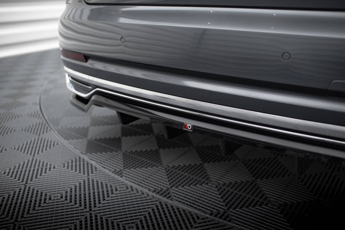 Diffusor Heckansatz passend für Audi A8 D5 schwarz Hochglanz