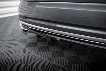 Diffusor Heckansatz passend für Audi A8 D5 schwarz Hochglanz