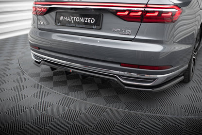 Diffusor Heckansatz passend für Audi A8 D5 schwarz Hochglanz