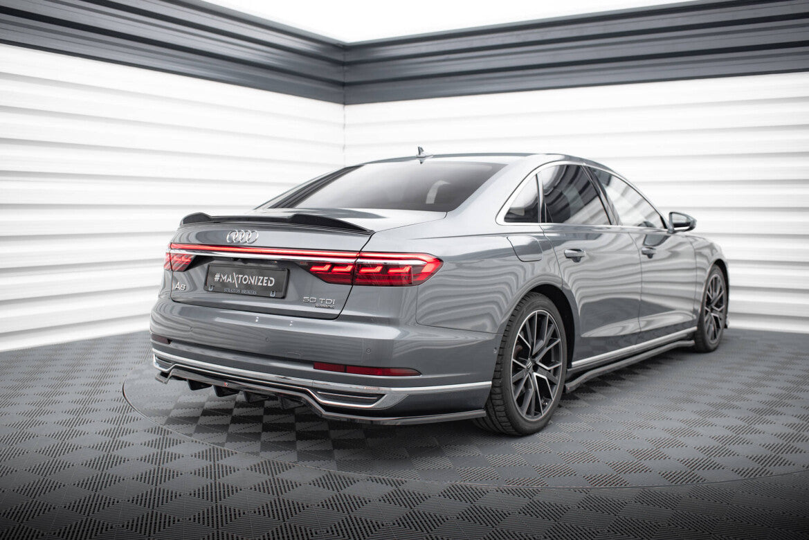 Diffusor Heckansatz passend für Audi A8 D5 schwarz Hochglanz