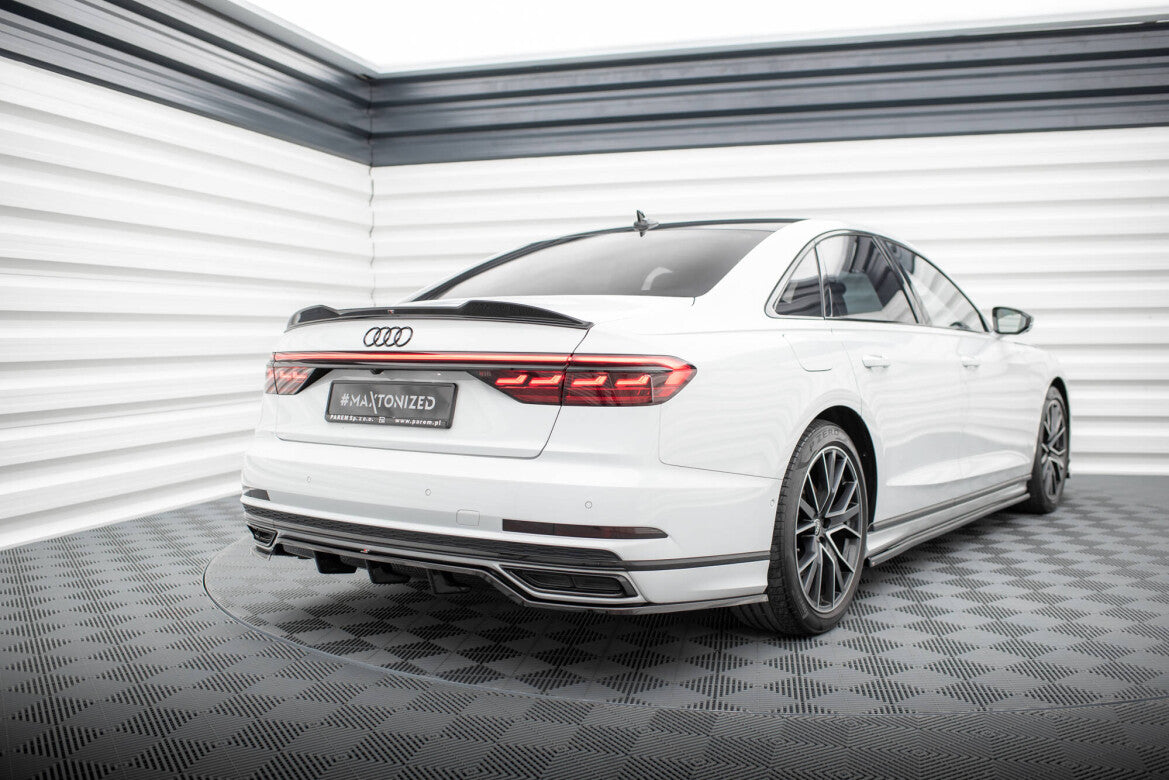 Diffusor Heckansatz passend für Audi A8 S-Line D5 schwarz Hochglanz