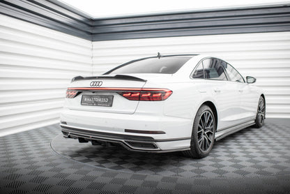 Diffusor Heckansatz passend für Audi A8 S-Line D5 schwarz Hochglanz