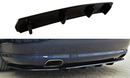 Diffusor Heckansatz passend für Audi A8 W12 D3 schwarz Hochglanz