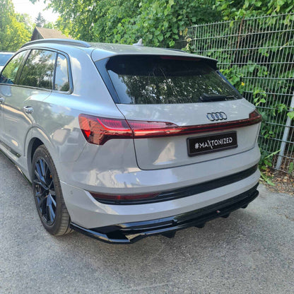 Diffusor Heckansatz passend für Audi e-Tron S-Line schwarz Hochglanz