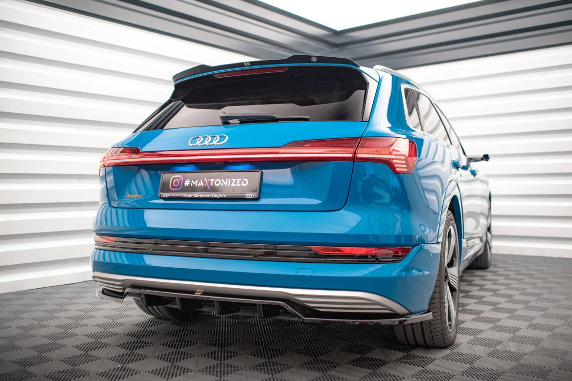 Diffusor Heckansatz passend für Audi e-tron schwarz Hochglanz