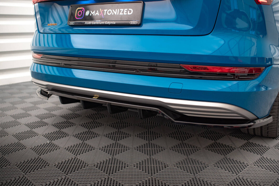 Diffusor Heckansatz passend für Audi e-tron schwarz Hochglanz