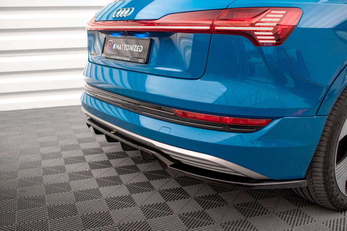 Diffusor Heckansatz passend für Audi e-tron schwarz Hochglanz