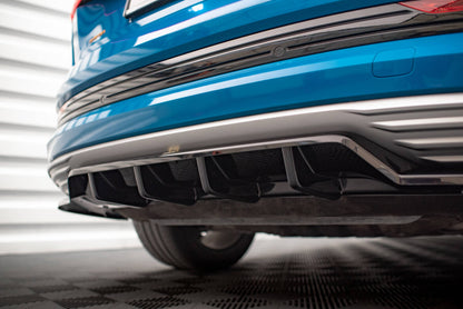 Diffusor Heckansatz passend für Audi e-tron schwarz Hochglanz