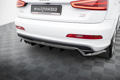 Diffusor Heckansatz passend für Audi Q3 S-line 8U schwarz Hochglanz