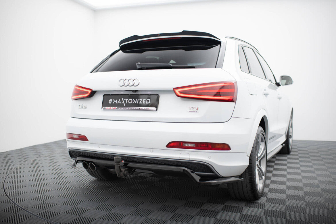 Diffusor Heckansatz passend für Audi Q3 S-line 8U schwarz Hochglanz
