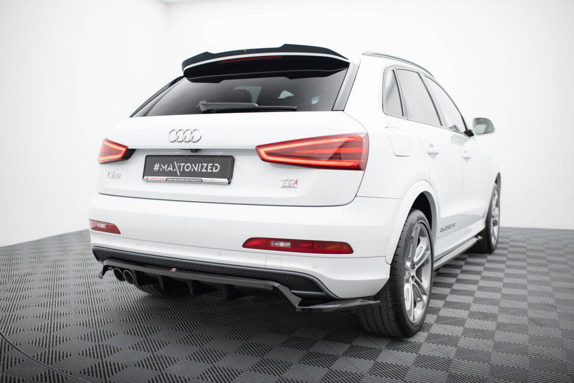 Diffusor Heckansatz passend für Audi Q3 S-line 8U schwarz Hochglanz