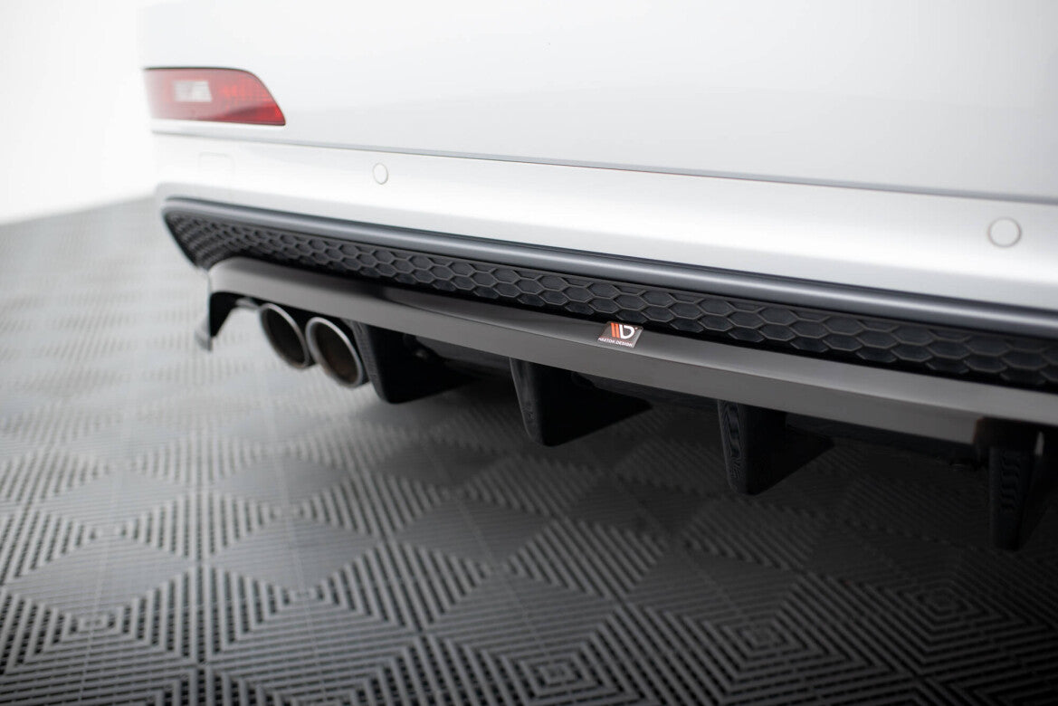 Diffusor Heckansatz passend für Audi Q3 S-line 8U schwarz Hochglanz