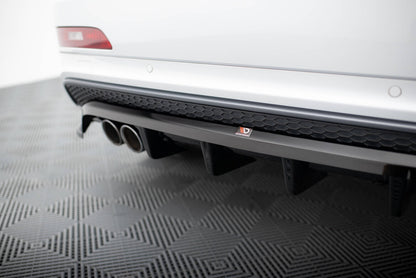 Diffusor Heckansatz passend für Audi Q3 S-line 8U schwarz Hochglanz
