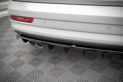 Diffusor Heckansatz passend für Audi Q3 Sport 8U FL schwarz Hochglanz