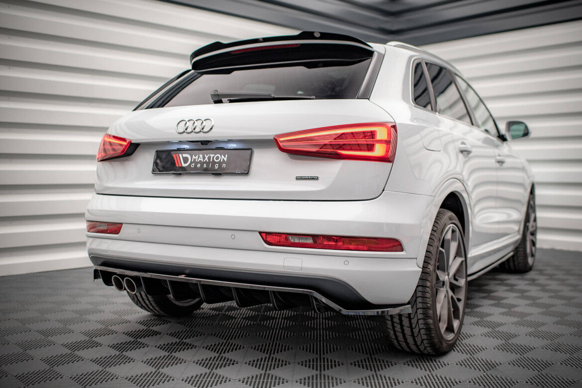 Diffusor Heckansatz passend für Audi Q3 Sport 8U FL schwarz Hochglanz