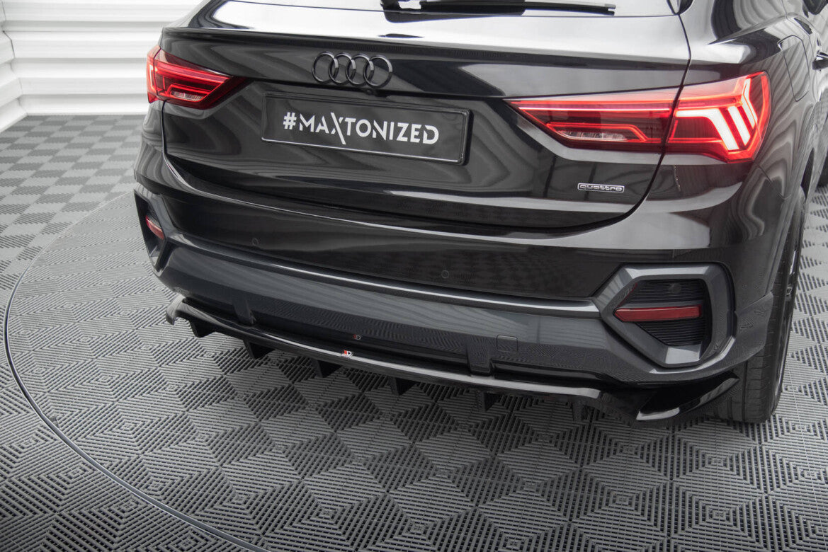Diffusor Heckansatz passend für Audi Q3 Sportback F3 schwarz Hochglanz