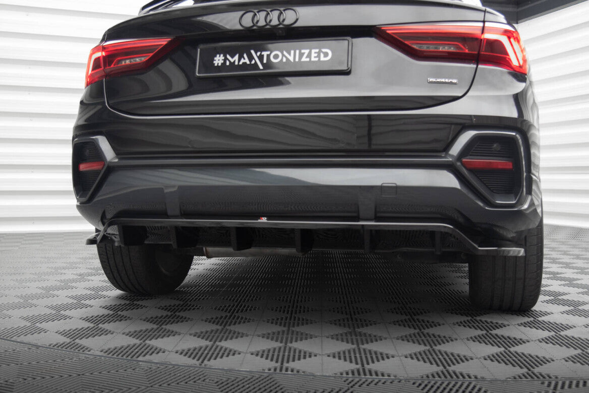 Diffusor Heckansatz passend für Audi Q3 Sportback F3 schwarz Hochglanz