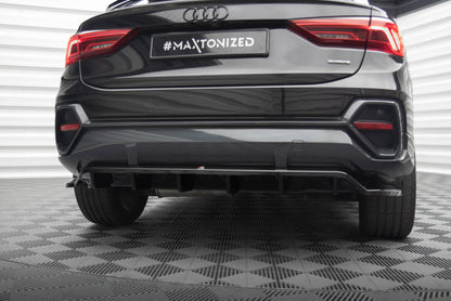 Diffusor Heckansatz passend für Audi Q3 Sportback F3 schwarz Hochglanz