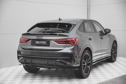 Diffusor Heckansatz passend für Audi Q3 Sportback S-Line schwarz Hochglanz