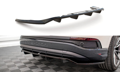 Diffusor Heckansatz passend für Audi Q4 e-tron Sportback S-line Mk1 schwarz Hochglanz