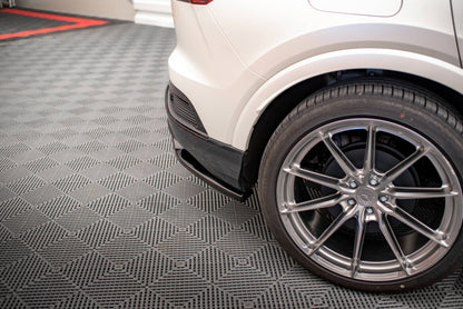 Diffusor Heckansatz passend für Audi Q4 e-tron Sportback S-line Mk1 schwarz Hochglanz