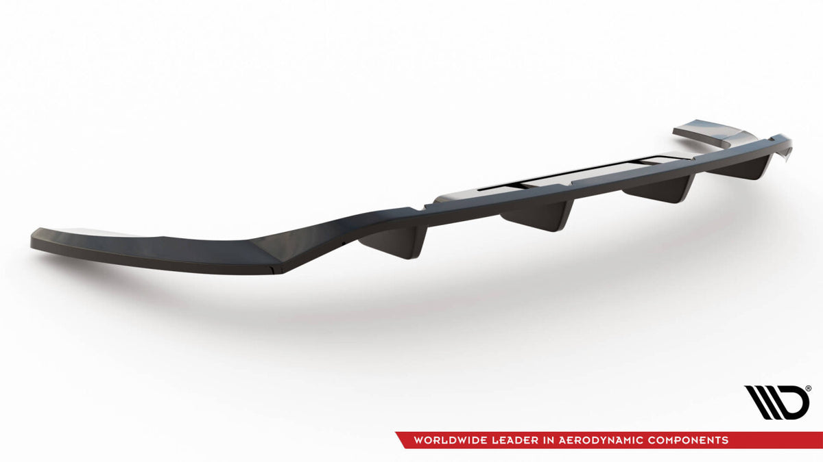 Diffusor Heckansatz passend für Audi Q4 e-tron Sportback S-line Mk1 schwarz Hochglanz
