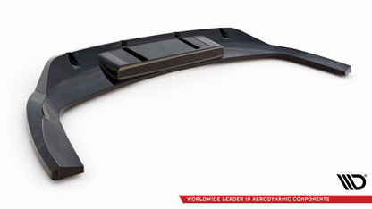 Diffusor Heckansatz passend für Audi Q4 e-tron Sportback S-line Mk1 schwarz Hochglanz