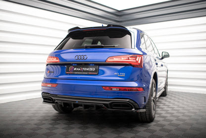 Diffusor Heckansatz passend für Audi Q5 S-Line SUV Mk2 FL schwarz Hochglanz