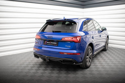 Diffusor Heckansatz passend für Audi Q5 S-Line SUV Mk2 FL schwarz Hochglanz
