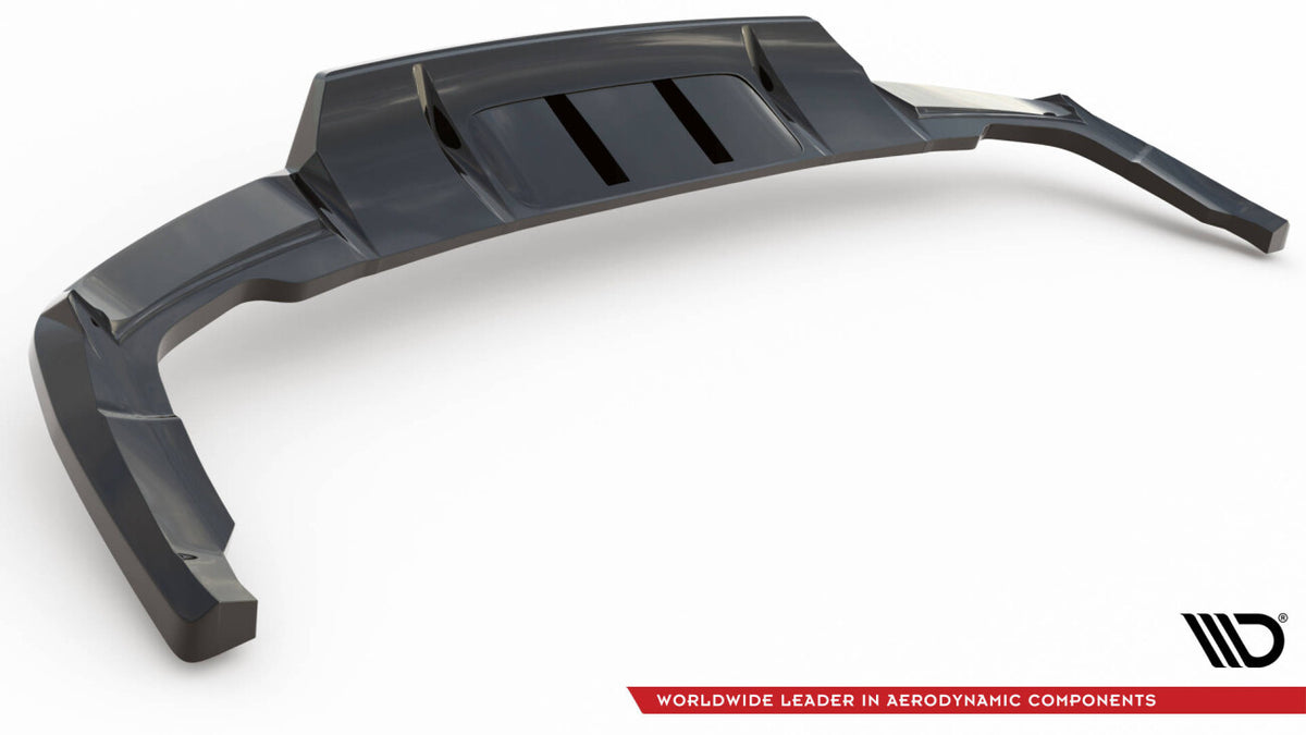 Diffusor Heckansatz passend für Audi Q5 S-Line SUV Mk2 FL schwarz Hochglanz