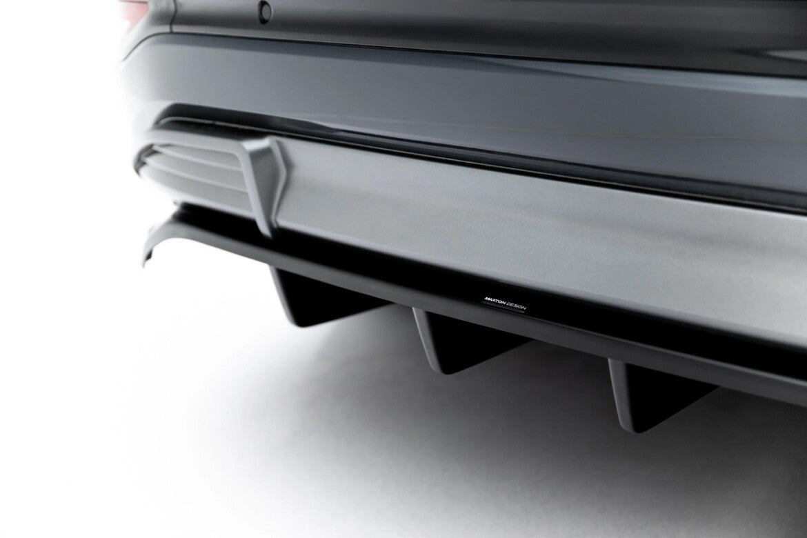 Diffusor Heckansatz passend für Audi Q6 e-tron S-Line / SQ6 e-tron SUV / Sportback Mk1 schwarz Hochglanz