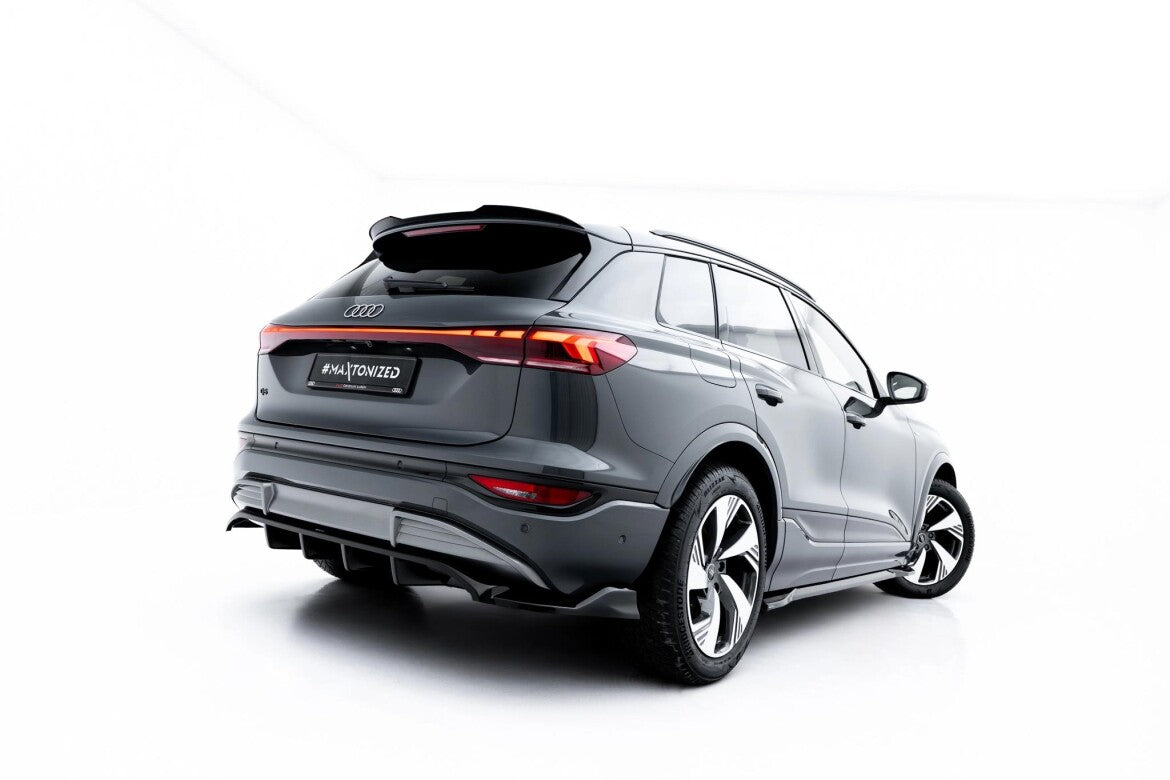 Diffusor Heckansatz passend für Audi Q6 e-tron S-Line / SQ6 e-tron SUV / Sportback Mk1 schwarz Hochglanz