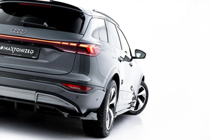 Diffusor Heckansatz passend für Audi Q6 e-tron S-Line / SQ6 e-tron SUV / Sportback Mk1 schwarz Hochglanz