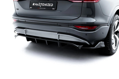 Diffusor Heckansatz passend für Audi Q6 e-tron S-Line / SQ6 e-tron SUV / Sportback Mk1 schwarz Hochglanz