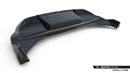 Diffusor Heckansatz passend für Audi Q6 e-tron S-Line / SQ6 e-tron SUV / Sportback Mk1 schwarz Hochglanz