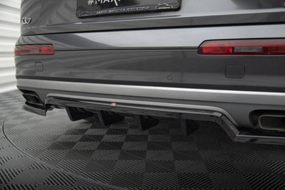 Diffusor Heckansatz passend für Audi Q7 Mk2 schwarz Hochglanz