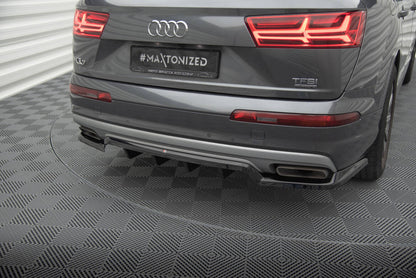 Diffusor Heckansatz passend für Audi Q7 Mk2 schwarz Hochglanz