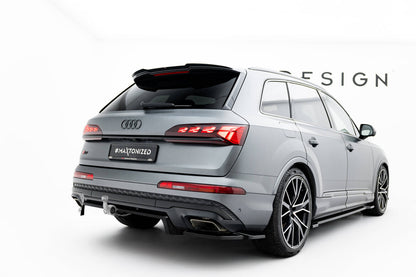 Diffusor Heckansatz passend für Audi Q7 S-Line Mk2 FL 2 schwarz Hochglanz